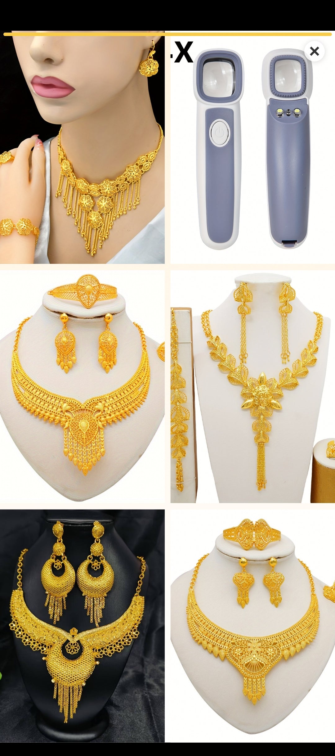 24k Dubai Gold Plated Jewelry good quality regular And party  used for women jewelry