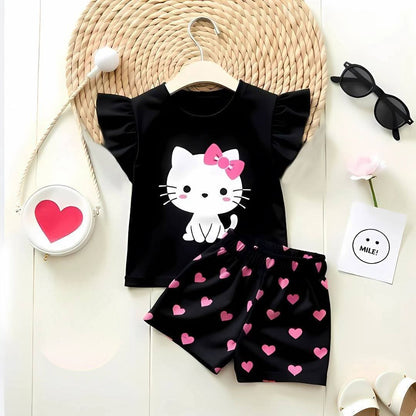 New Collection. 
Boys  & Girl's T Shirt set's.
Premium quality products. 
Stylish fashionable and comfortable. 
100 % cotton fabrics .
100 % print guarantee. 
Colours: 70 
Size: 6 month  to  6 years.